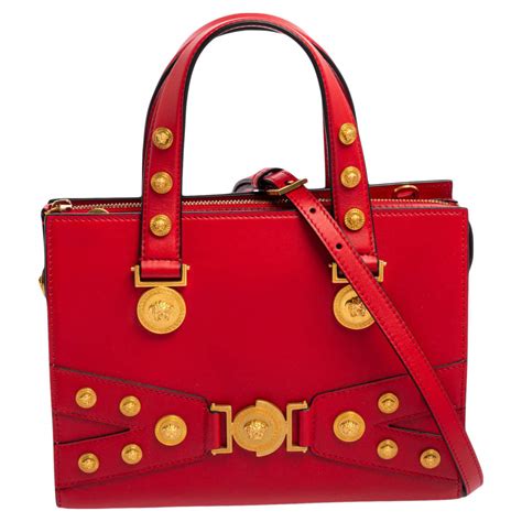 versace red zip puse|versace black label purses.